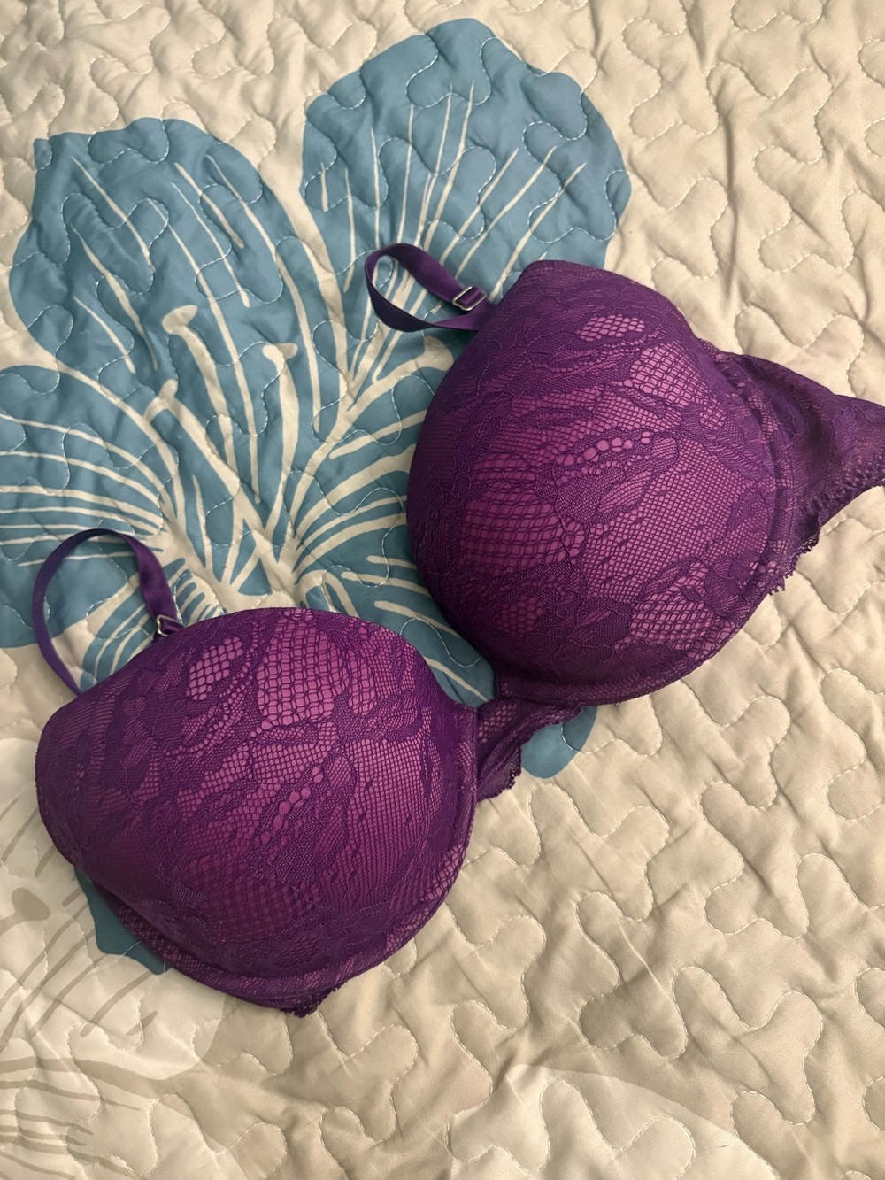 Purple Lace Bra